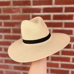 Hat Attack Woven Summer Fedora - M (NWOT)